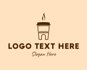 Cup - Brown Coffee House logo design