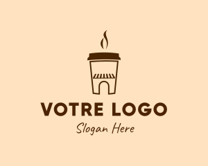 Latte - Brown Coffee House logo design