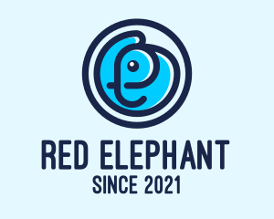 Blue Elephant Embryo logo design