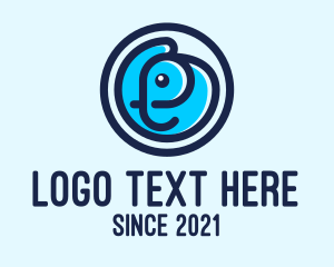 Elephant - Blue Elephant Embryo logo design