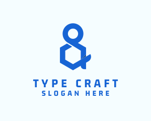 Type - Modern Ampersand Lettering logo design