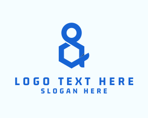 Lettering - Modern Ampersand Lettering logo design