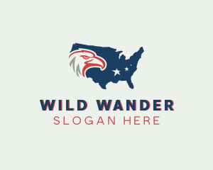 Wild Eagle Bird logo design