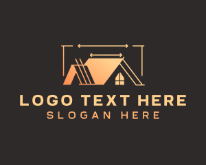 House Roofing Contractor Logo