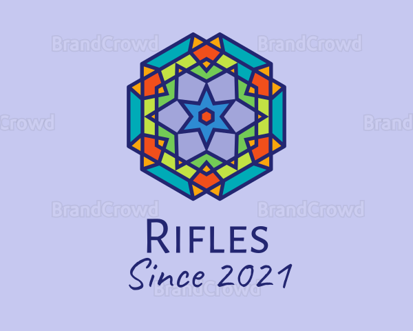 Multicolor Kaleidoscope Tile Logo
