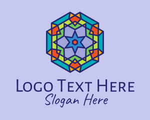 Multicolor Kaleidoscope Tile  Logo