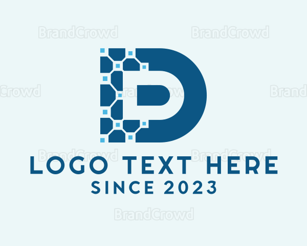 Digital Network Letter D Logo | BrandCrowd Logo Maker