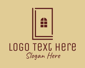 Brown - Simple Window Door logo design