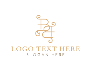 Fashion Luxury Brand Letter B Logo