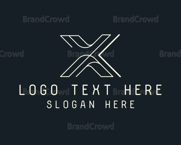 Modern Tech Letter X Logo