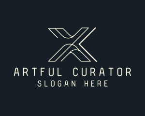 Modern Tech Letter X logo design