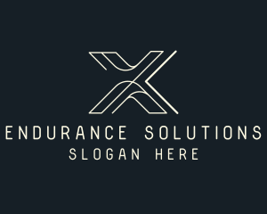 Modern Tech Letter X logo design