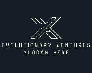 Modern Tech Letter X logo design