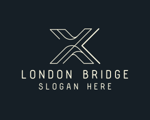 Modern Tech Letter X logo design