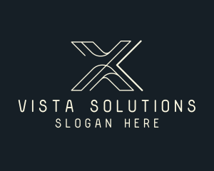 Modern Tech Letter X logo design