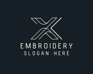 Modern Tech Letter X logo design