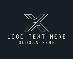 Lettermark - Modern Tech Letter X logo design
