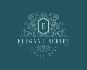 Luxury Feminine Florist  logo design