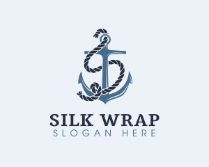 Anchor Rope Letter S logo design