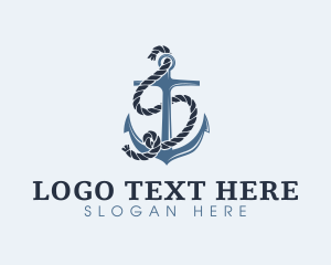 Aquatic - Anchor Rope Letter S logo design