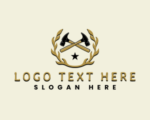 Tools - Hammer Construction Carpentry logo design