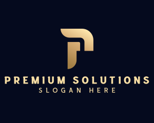 Premium Business Letter P logo design