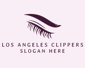 Eyelash Extension - Closed Eye Eyelash Eyebrow logo design