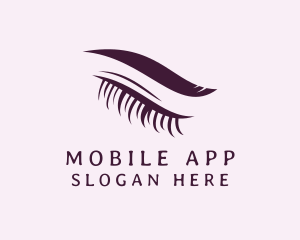 Cosmetic Surgeon - Closed Eye Eyelash Eyebrow logo design