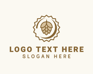 Liquor - Beer Cap Hops logo design