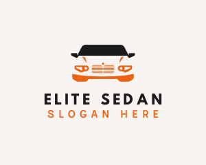 Sedan Race Car logo design