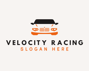 Sedan Race Car logo design