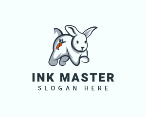 Carrot Tattoo Bunny logo design