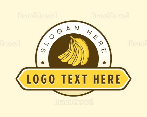 Banana Fruit Market Logo