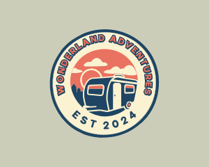 Road Trip RV Caravan logo design