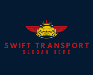 Transportation Car Wings logo design