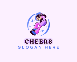 Streamer - Girl Streamer Gamer logo design