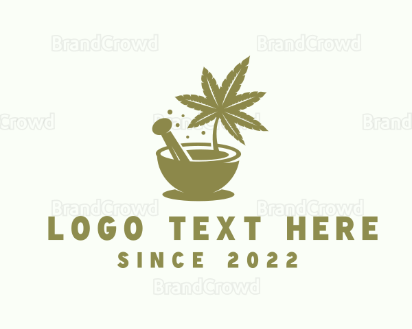 Marijuana Herbal Plant Logo