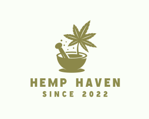 Marijuana Herbal Plant logo design