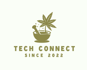 Apothecary - Marijuana Herbal Plant logo design