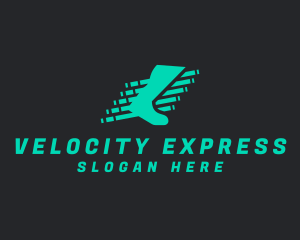 High Speed - Fast Foot Sprint Letter L logo design