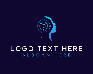 Cyber Artificial Intelligence  logo design