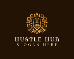 High End Hotel Crest logo design