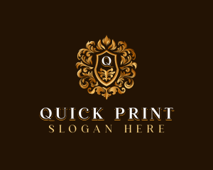 High End Hotel Crest logo design