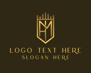 Regal - Royal Golden Shield logo design