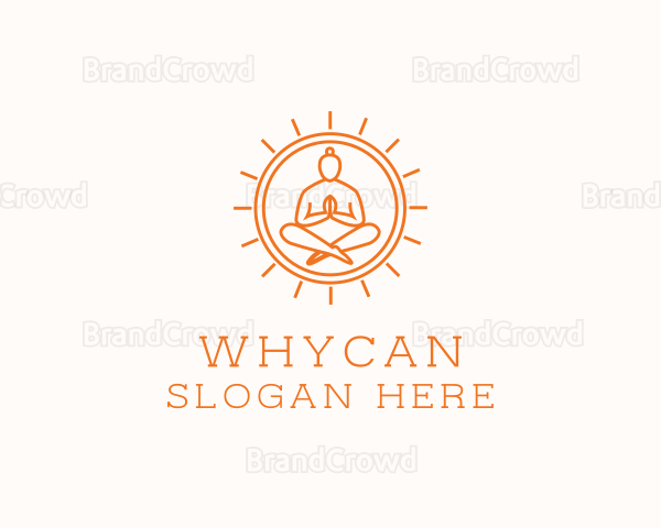 Yoga Meditate Health Logo