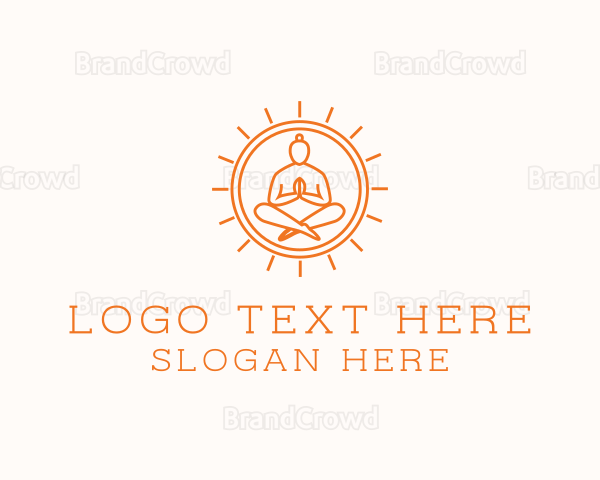 Yoga Meditate Health Logo