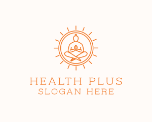 Yoga Meditate Health  logo design