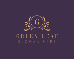 Elegant Floral Crest logo design