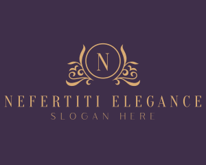 Elegant Floral Crest logo design