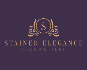 Elegant Floral Crest logo design